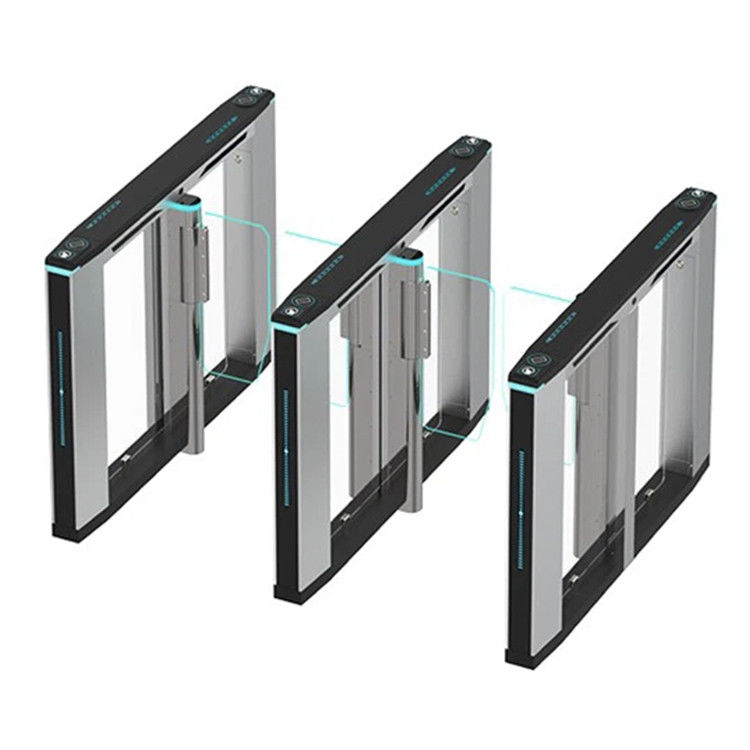 SUS304 İnce Hızlı Kapı Turnike Giriş Sistemi Buzzer Alarmlı 40p/m-60p/m